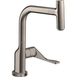 Hansgrohe Spültischmischer Select Axor Citterio edelstahl-optik mit Ausziehauslauf, 39861800 39861800