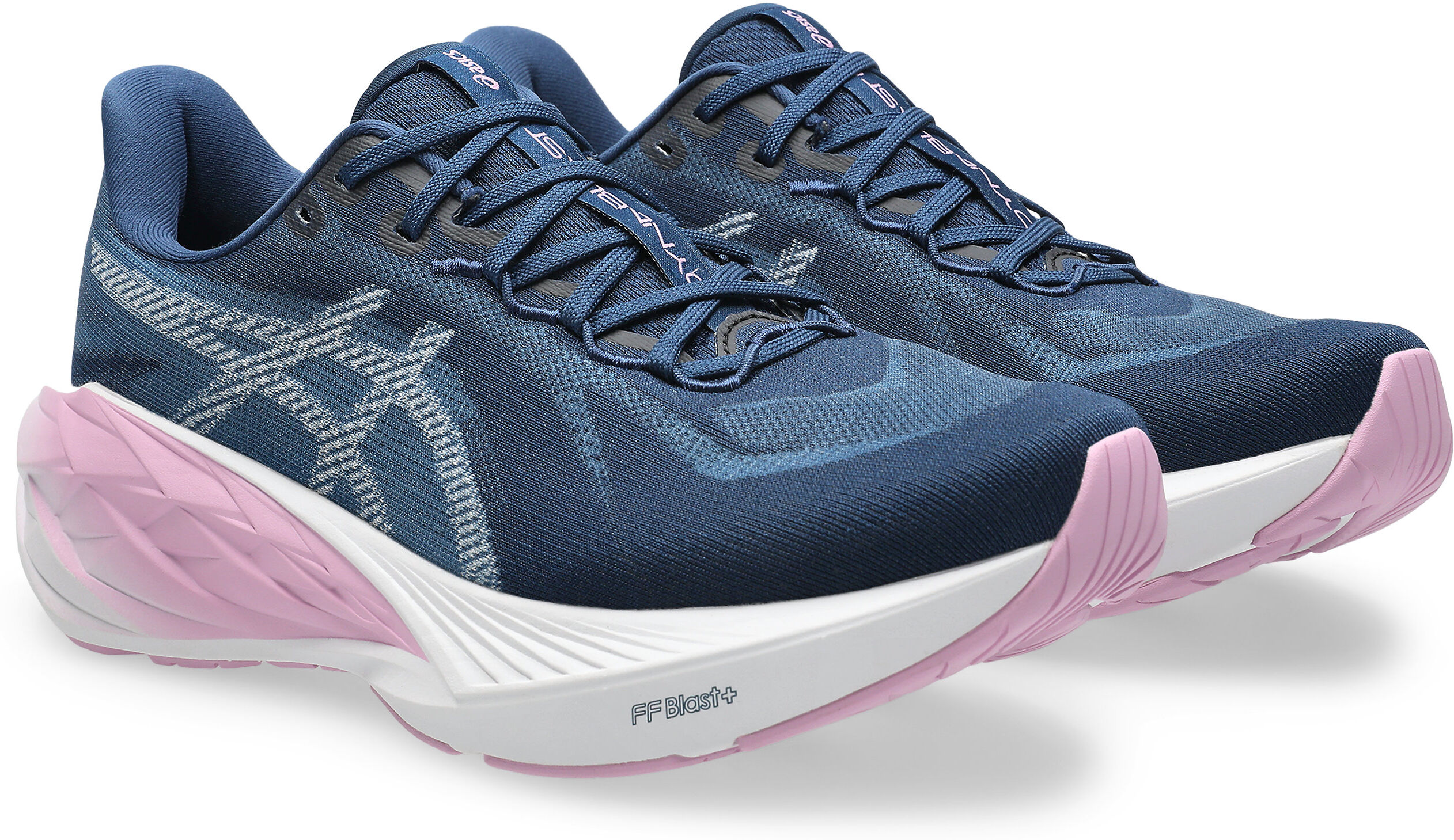 Laufschuh ASICS "DYNABLAST 6", Damen, Gr. 39,5, blau (independence blau, hazy lila), Synthetik, Schuhe Laufschuh, mit FF BLAST PLUS-Dämpfung independence blau, hazy lila 39,5
