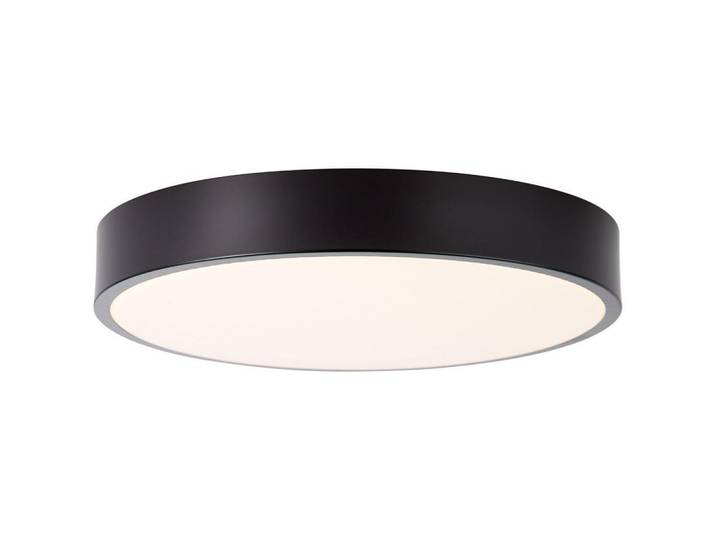 Brilliant Deckenleuchte Slimline G97013/06, Schwarz, Metall, LED integrated, 33x6.5x33 cm, Lampen & Leuchten, Innenbeleuchtung, Deckenleuchten, Deckenleuchten