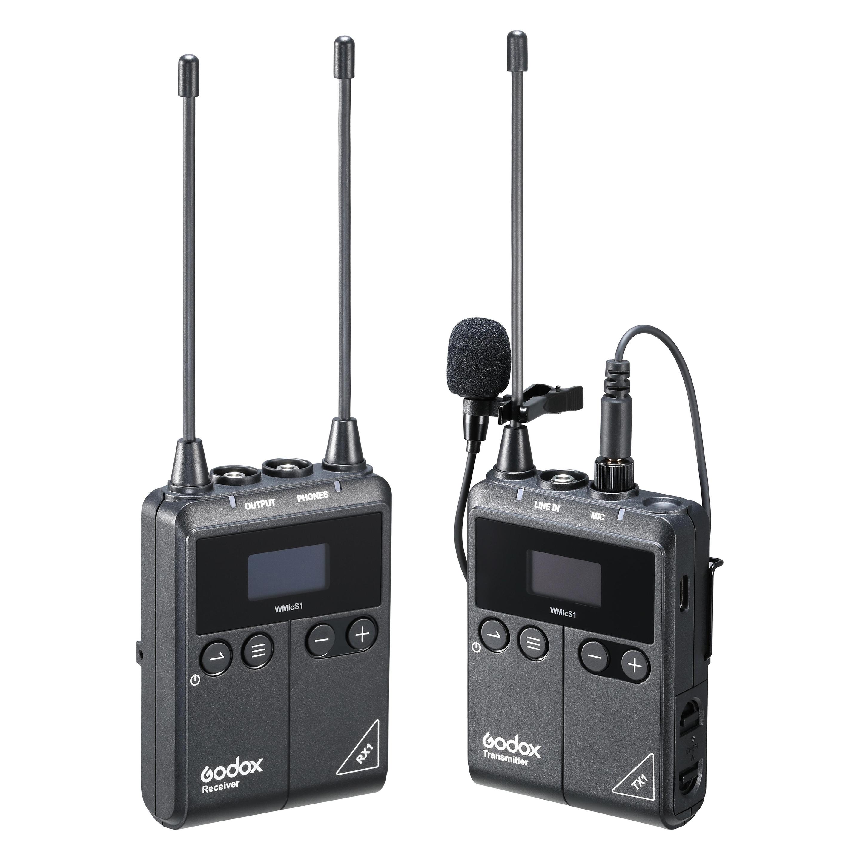 Godox UHF Wireless & Lavalier Microphone TYPE-C Port(5V) (WMicS1Kit1)
