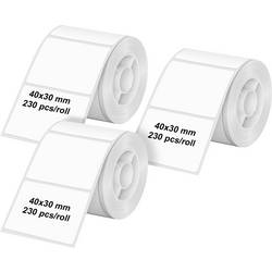 Olympia Etiketten (Rolle) 40 x 30 mm Thermodirekt Papier Weiß 3 St. 6321 Universal-Etiketten
