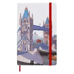 Moleskine, Heft + Block, I am London Notizbuch Limitierte Ausgabe, L/A5, Liniert, Weiss (A5, Liniert, Harter Einband)