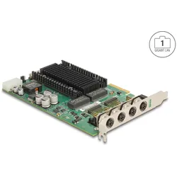 DELOCK PCI Express x4 Karte/4x M12 Gigabit LAN PoE