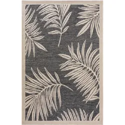 benuta Nest In- & Outdoor-Teppich River Blau 200x285 cm - Teppich für Balkon, Terrasse & Garten