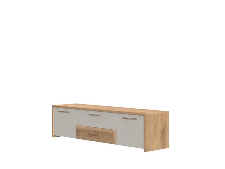 TV-Board GOODPRODUCT Gala , beige (beige, pacific walnuss decor), B:184cm H:48cm T:46cm, Holzwerkstoff, MDF, Sideboards, TV-Board, UV lackiert, kratzfest, hochglänzend
