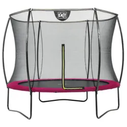 EXIT Silhouette Trampolin + Sicherheitsnetz 244 (8ft)Rosa