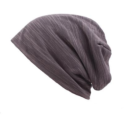 Unisex Beanie Mütze Schwarz Kaffee Baumwolle Reise Strand Design Outdoor Urlaub Glatt