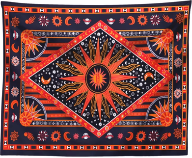 Inspire Curations Indian Tarot Mandala Tapestry Bohemian Hippie Wall Hanging Decor a 280x180cm