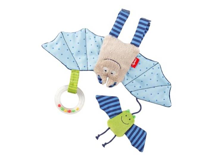 SIGIKID 41013 Hanger vleermuis Urban meisjes en jongens babyspeelgoed aanbevolen vanaf de geboorte blauw
