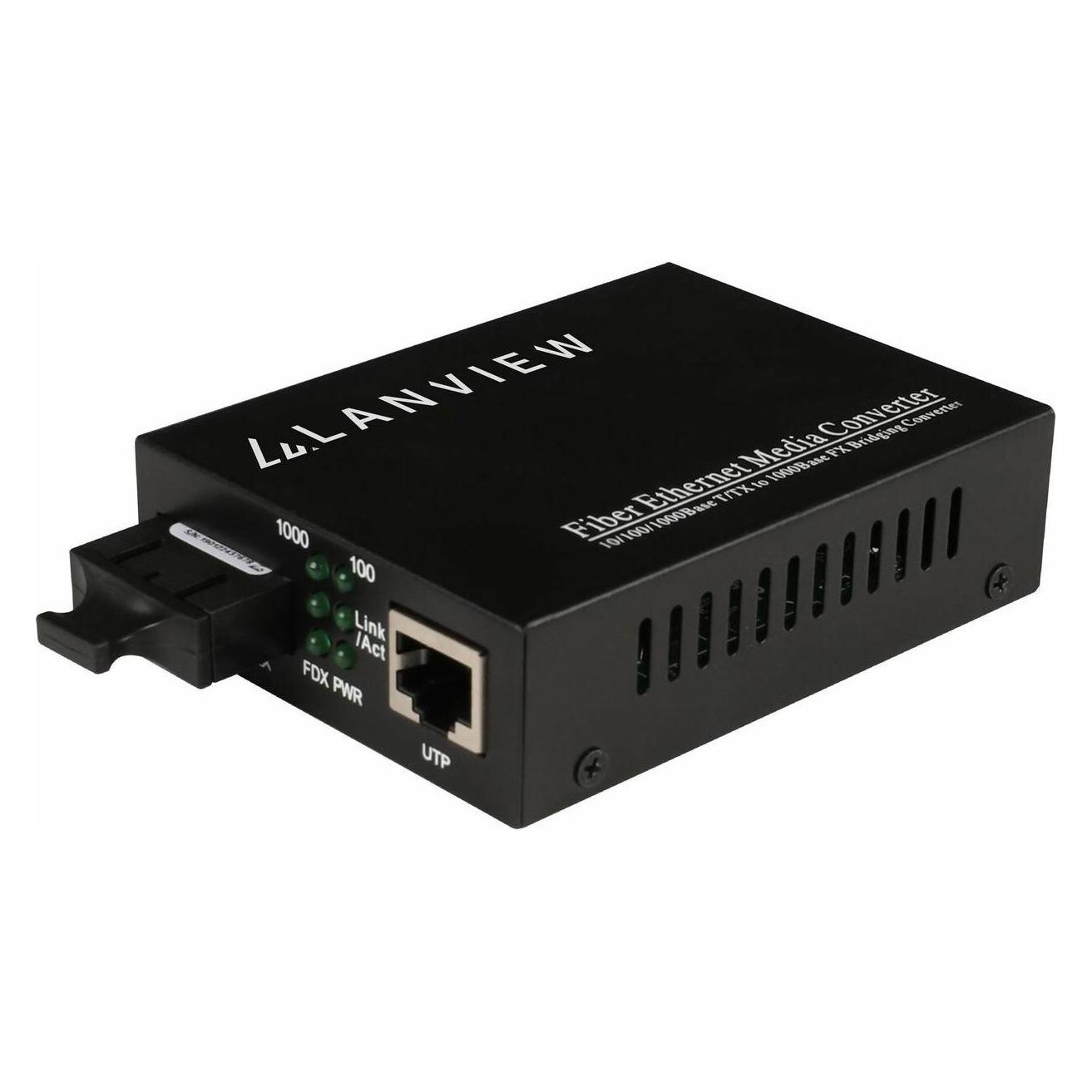 Lanview 10/100/1000Base-T RJ45 to (LVN-MED-SC-1000BASE-X)