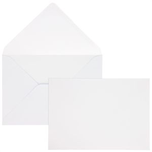 Sigel Briefumschläge DU 251, weiß, C5, ohne Fenster, nassklebend, 90g/m², 50 Stück