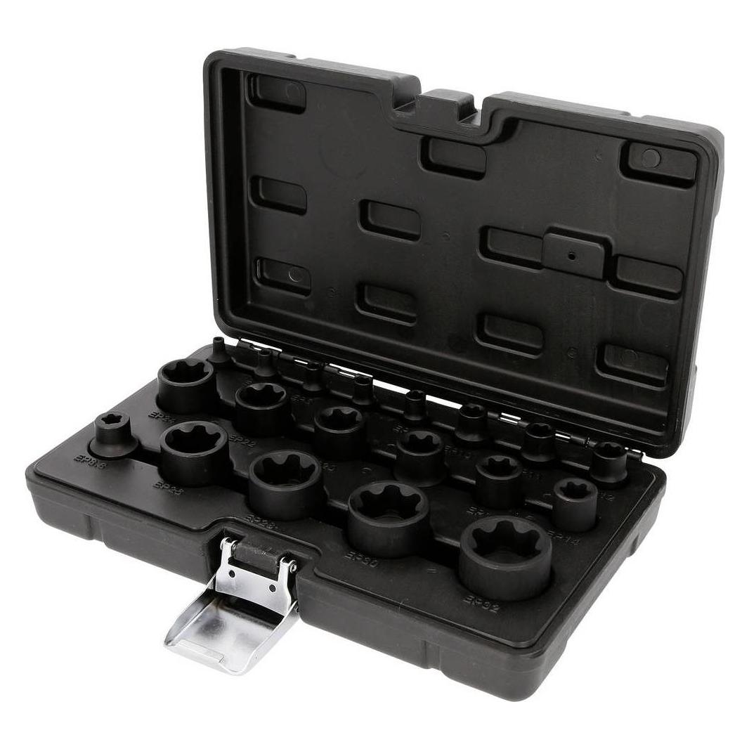 KS Tools - 1/4"+3/8"+1/2" Torx Plus-Steckschlüssel-Satz, 19-tlg (515-0119)