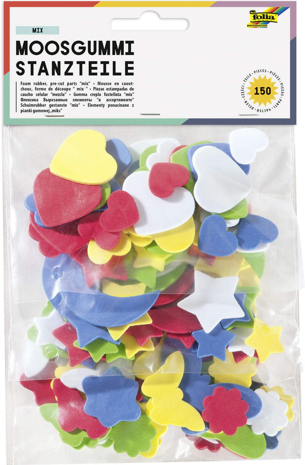 folia Moosgummi mehrfarbig 231509