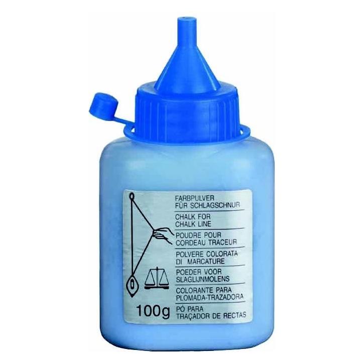 Cimco Farbpulver blau für Schlagschnurroller, fett- und ölfrei, in Kunststoffflasche (140322)