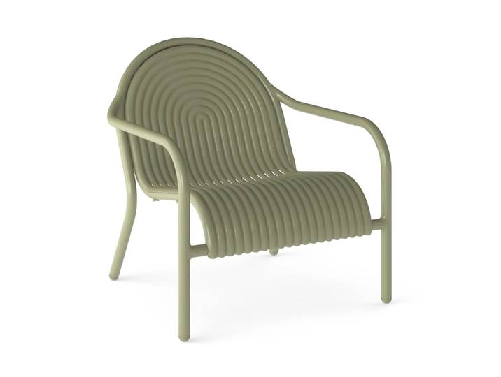 Tom Dixon - Groove Lounge Chair, moosgrün