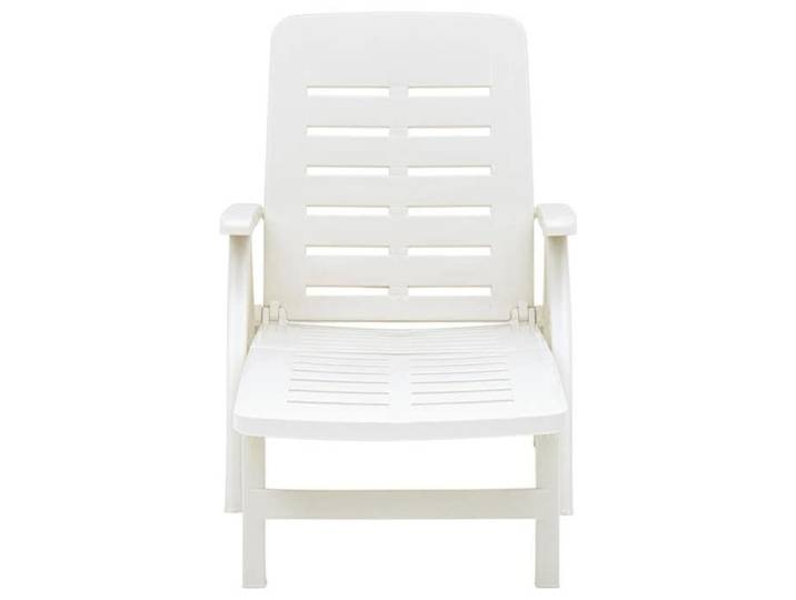 Remise Canapé-chaise de soleil - Blanc - Chaise longue pliable - Plastique - Blanc_fzj12s