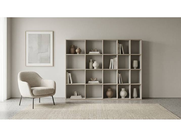 Pickawood Regal - Individualisierbar - Schwarz/Weiß/Grau/Eiche/Buche Premium Dekore Weiß Multiplex Kante