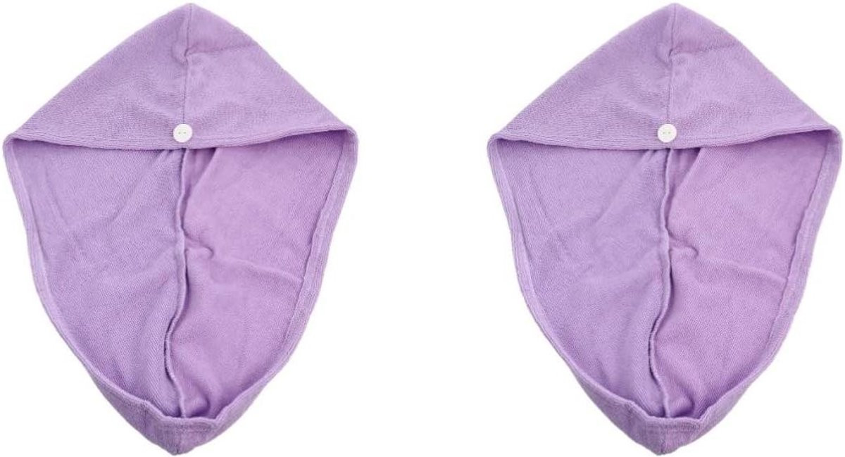 Microvezel hoofddoek Haardroogkap Paars - 60 x 25 cm