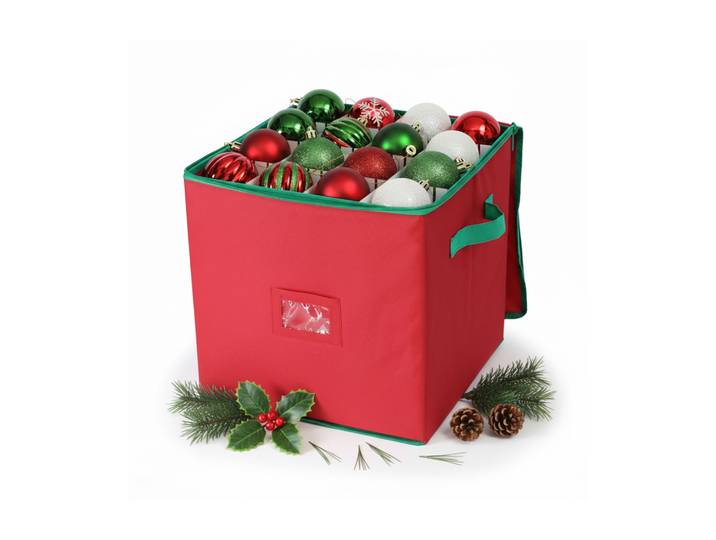 Weihnachtskugel Aufbewahrungsbox Rot-Grün