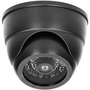 Virone Kamera-Attrappe Dummy outdoor, mit LED Licht, 10 cm, schwarz