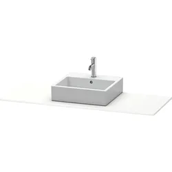 Duravit XSquare Konsole XS060GM1818 140x55cm, mit 1 Ausschnitt, mittig, weiß matt