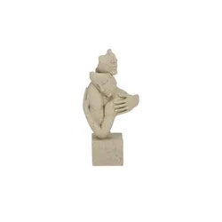 HOME STORY Dekofigur   , beige , Polyresin (Kunstharz) , Maße (cm): B: 16 H: 32 T: 7.5