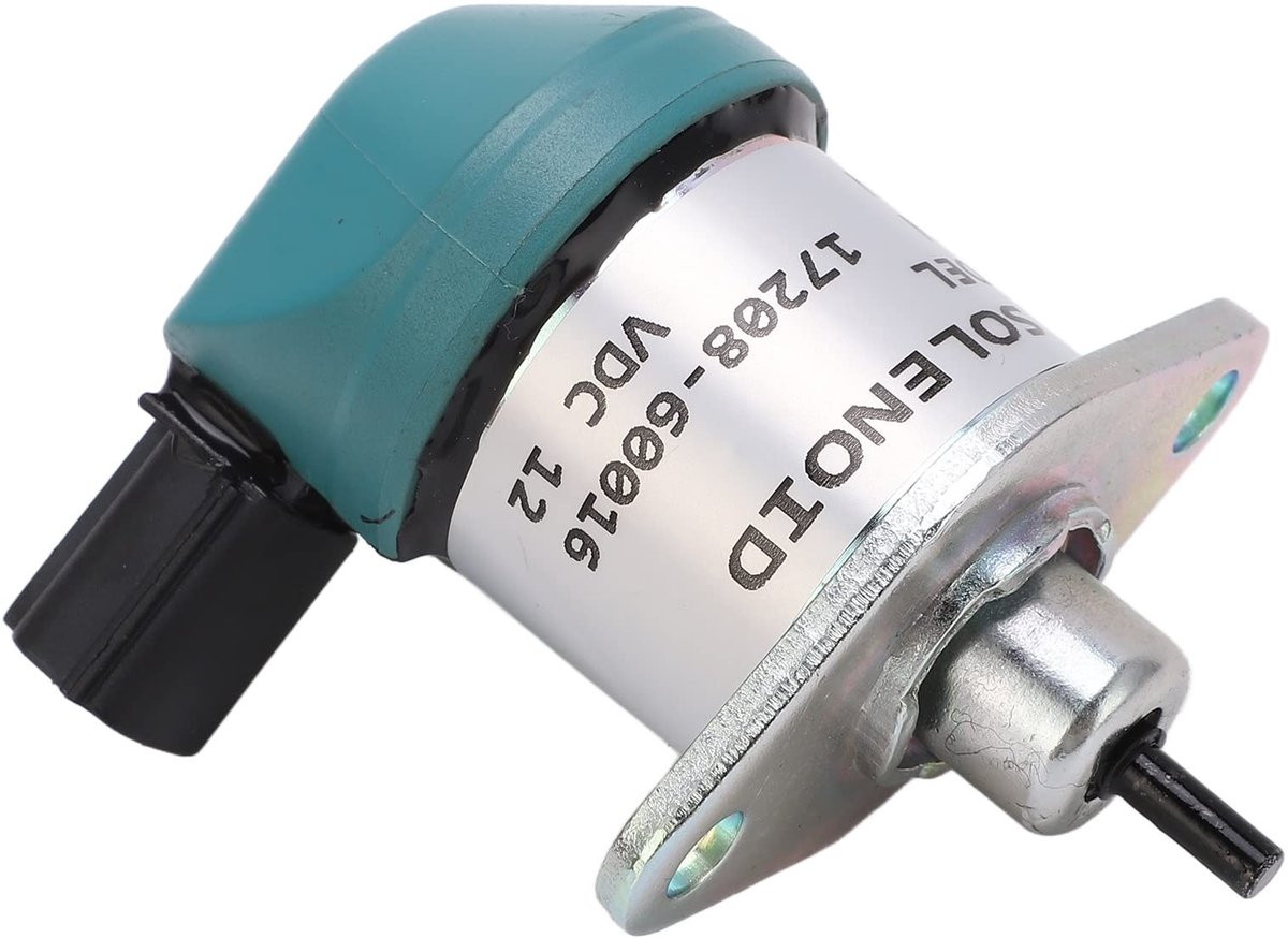 Dailygoods 12VDC Shutdown Magneetventiel - Groene Afsluitmagneetklep voor Graafmachines