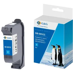G&G Original-Druckerpatrone GB-001CC schnell trocknende Solvent Tinte