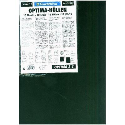 Optima Kunststoffhüllen mit 3er Einteilung, glasklar, 10er Pack