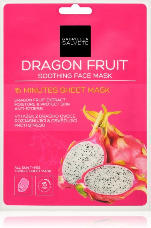 Gabriella Salvete Face Mask Dragon Fruit soothing sheet mask 1 pc