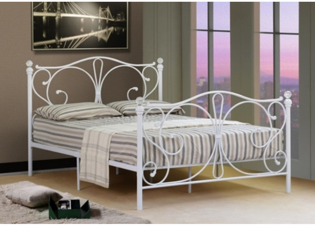 Marlow Home Co. Orourke Bed Frame Silver Single (3')