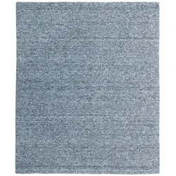 Uni-Teppich 200 x 300 cm Wolle Grau Stone