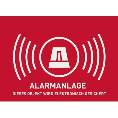 ABUS AU1322 Warnaufkleber Alarmanlage Sprachen Deutsch (B x H) 14.8 mm x 10.5 mm