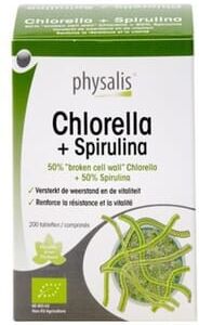 Physalis Chlorella + Spirulina Bio 200 Tabs