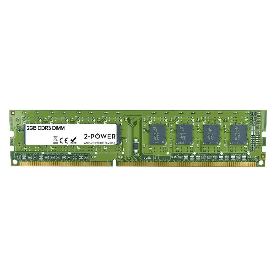 2-Power 2GB MultiSpeed 1066/1333/1600 MHz DIMM (1 x 2GB, 1600 MHz, DDR3-RAM, DIMM) (MEM0302A)