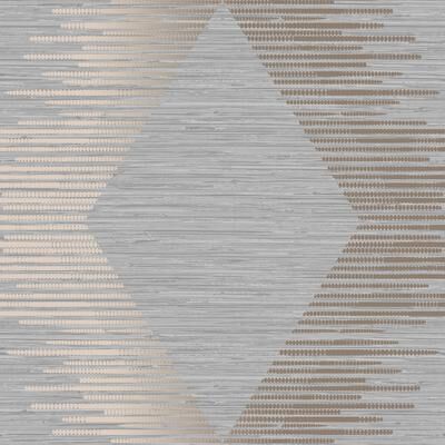 Superfresco Easy Serenity Geo Grey and Rose Gold Wallpaper