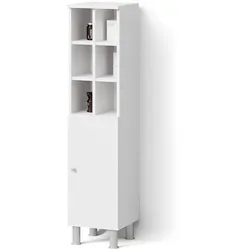 MIDISCHRANK Fucino Weiß 30 x 130.6 cm große Tür