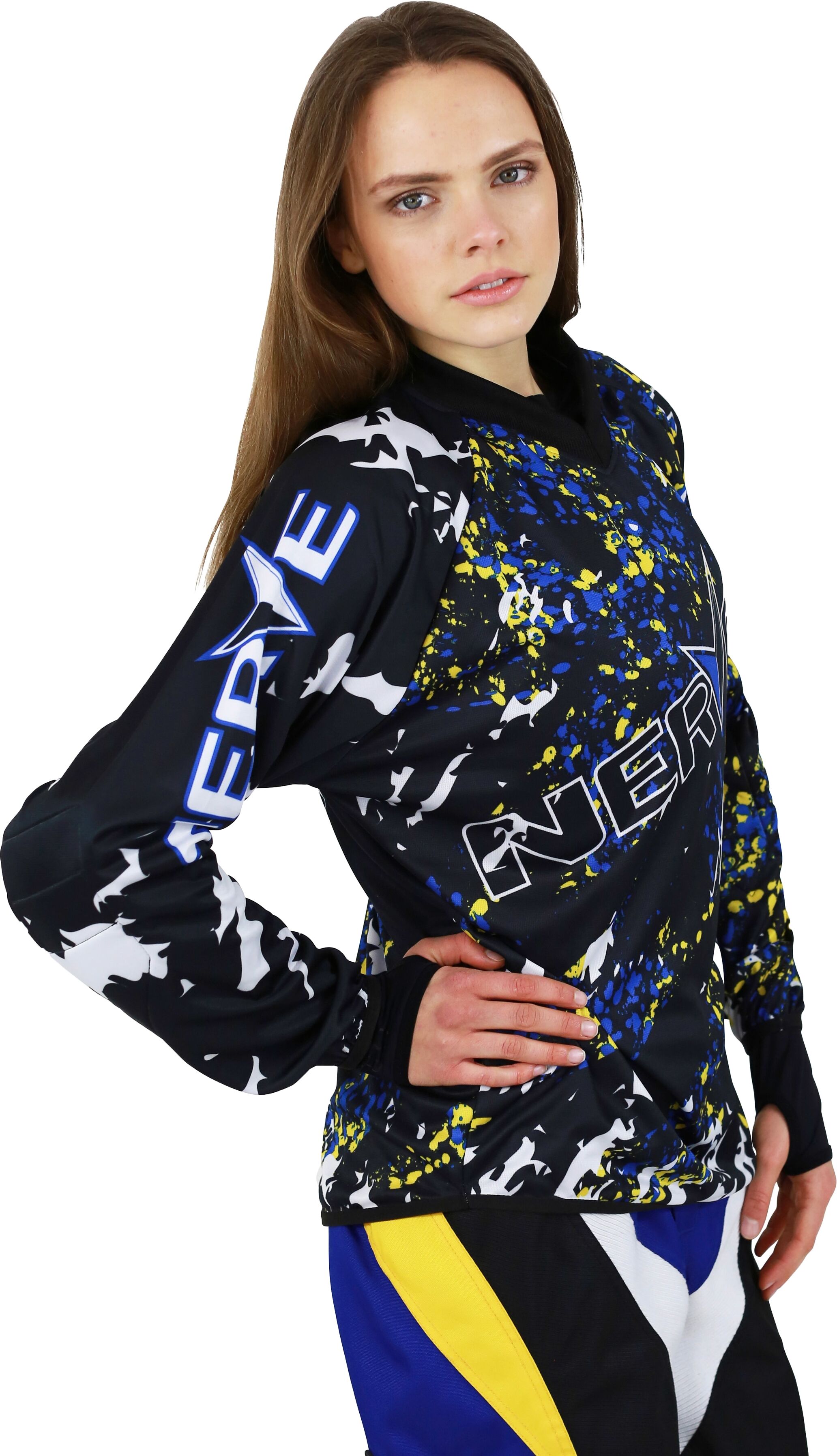 Motocross-Shirt NERVE "Nerve" Gr. M, bunt, Shirts, Damen, M, Obermaterial: 100% Polyester, Motocross-Shirt bunt M