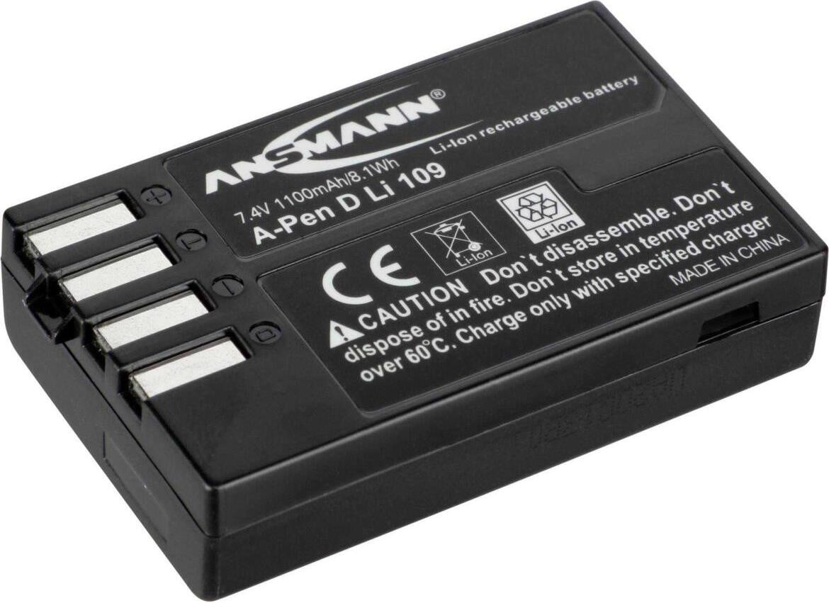 Ansmann A-PEN D-LI109 Lithium-ion accu voor digitale camera, 1100 mAh
