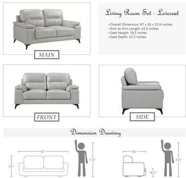 Fremont & Park Socorro 2-Piece Living Room Set