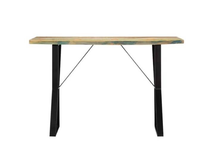 KGHERMDF Esstisch 120x60x76 cm Altholz Massiv Industrial Style, Pulverbeschichtete Eisenbeine, Stabil, Einfacher Zusammenbau, Küche Esszimmer