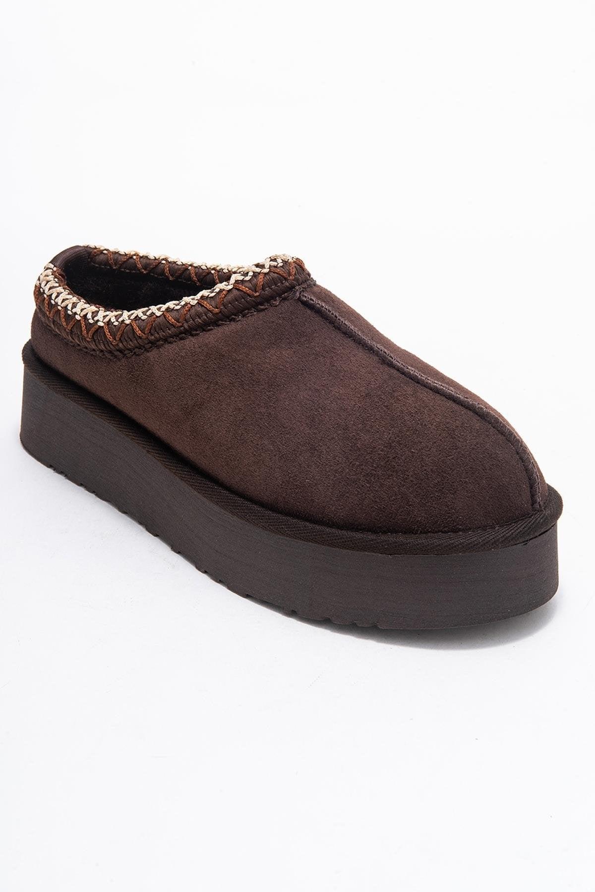 Avelia Leder Winter Hausschuhe