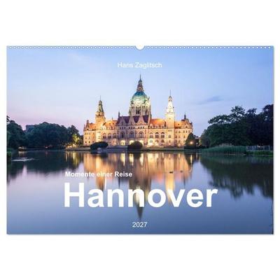 Hannover - Momente einer Reise (Wandkalender 2027 DIN A2 quer), CALVENDO Monatskalender