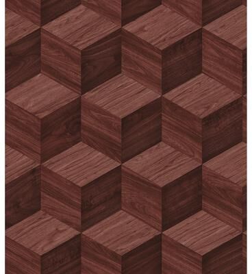 Veer Decor Woodgrain Grid Wallpaper