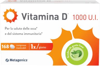 Metagenics Vitamina D 1000 U.I. Integratore Sistema Immunitario E Ossa 168 Compresse