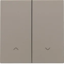 Niko Züblin 123-31006 Abdeckung für elektronischen Doppel Rollladenschalter, bronze coated 12331006