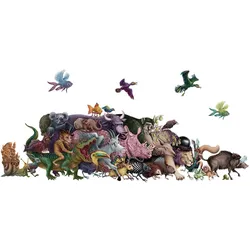 WANDAUFKLEBER 60x104cm - Magische Kreaturen