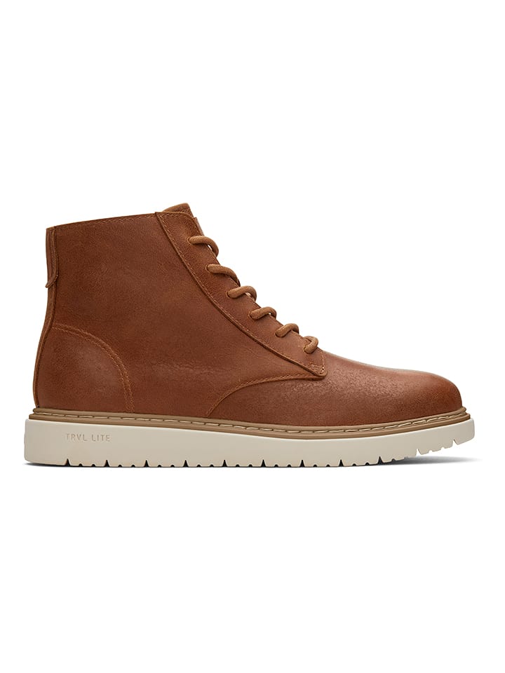 TOMS Leder-Boots "Navi Trvl Lite Ranger" in Hellbraun - 46