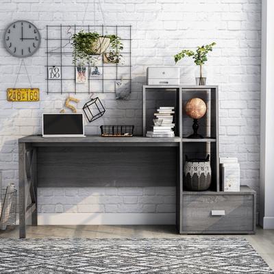 Furniture of America Jessica Modern 70-inch Computer Desk with USB Ports