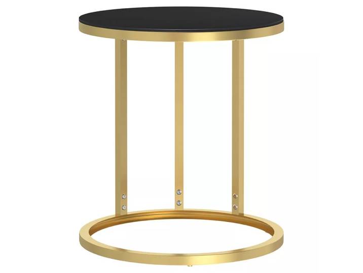 VidaXL - Beistelltisch glas, One Size, Gelbgold